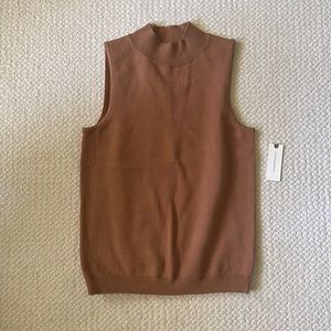 Anthropologie Mock Neck Tank Sweater XS